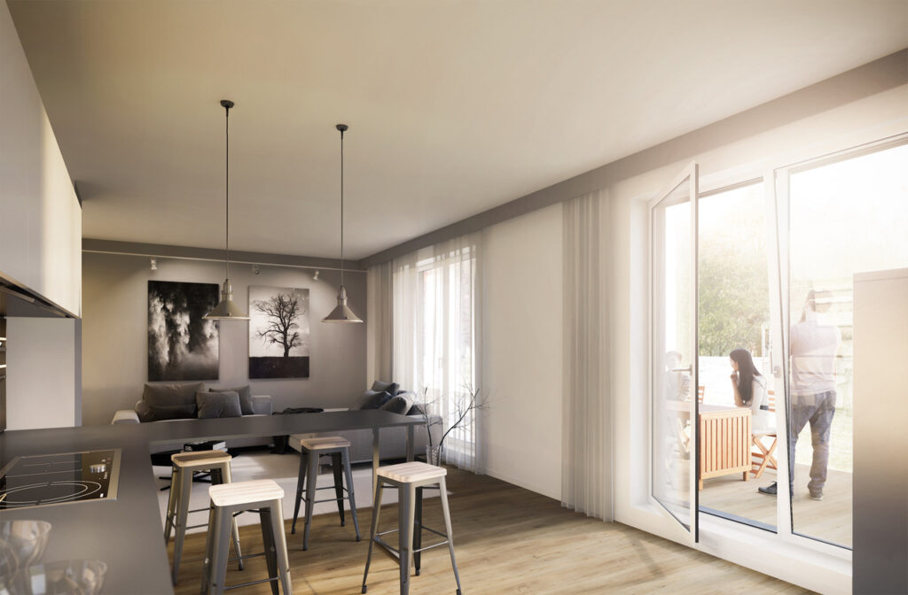 Alte Mälzerei Schwabmünchen - Innenansicht Wohnzimmer